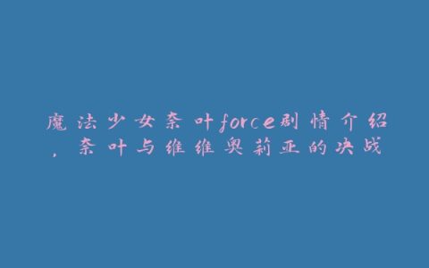 魔法少女奈叶force剧情介绍，奈叶与维维奥莉亚的决战